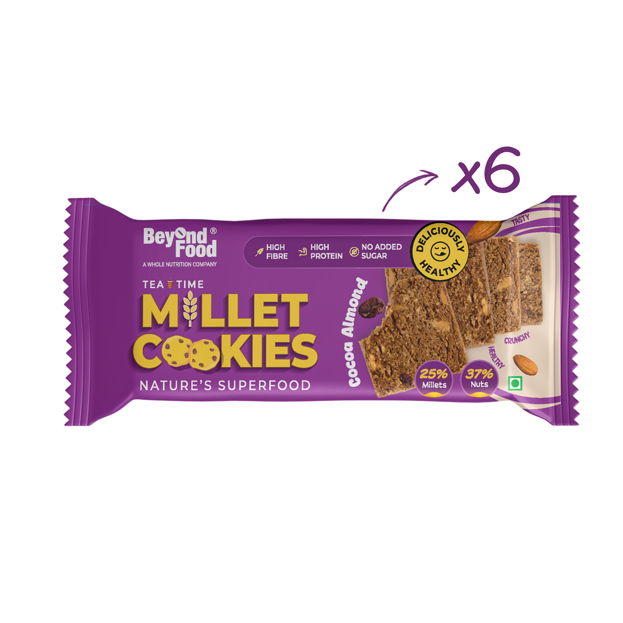 Millet Cookies – Cocoa Crunch Almond (40g)