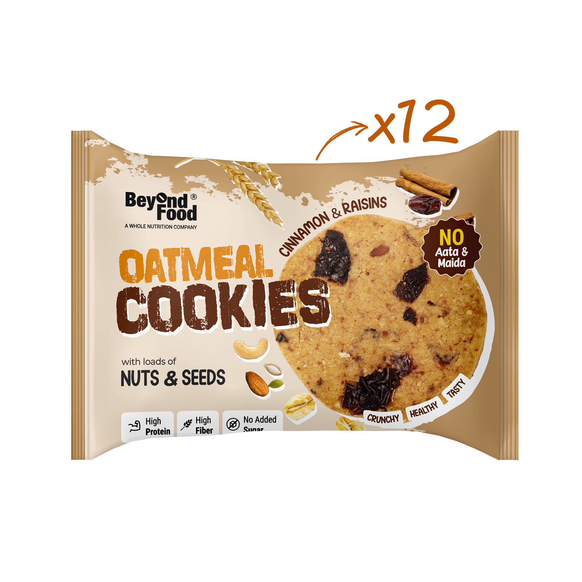 Oatmeal Cookies – Cinnamon & Raisins (20g)