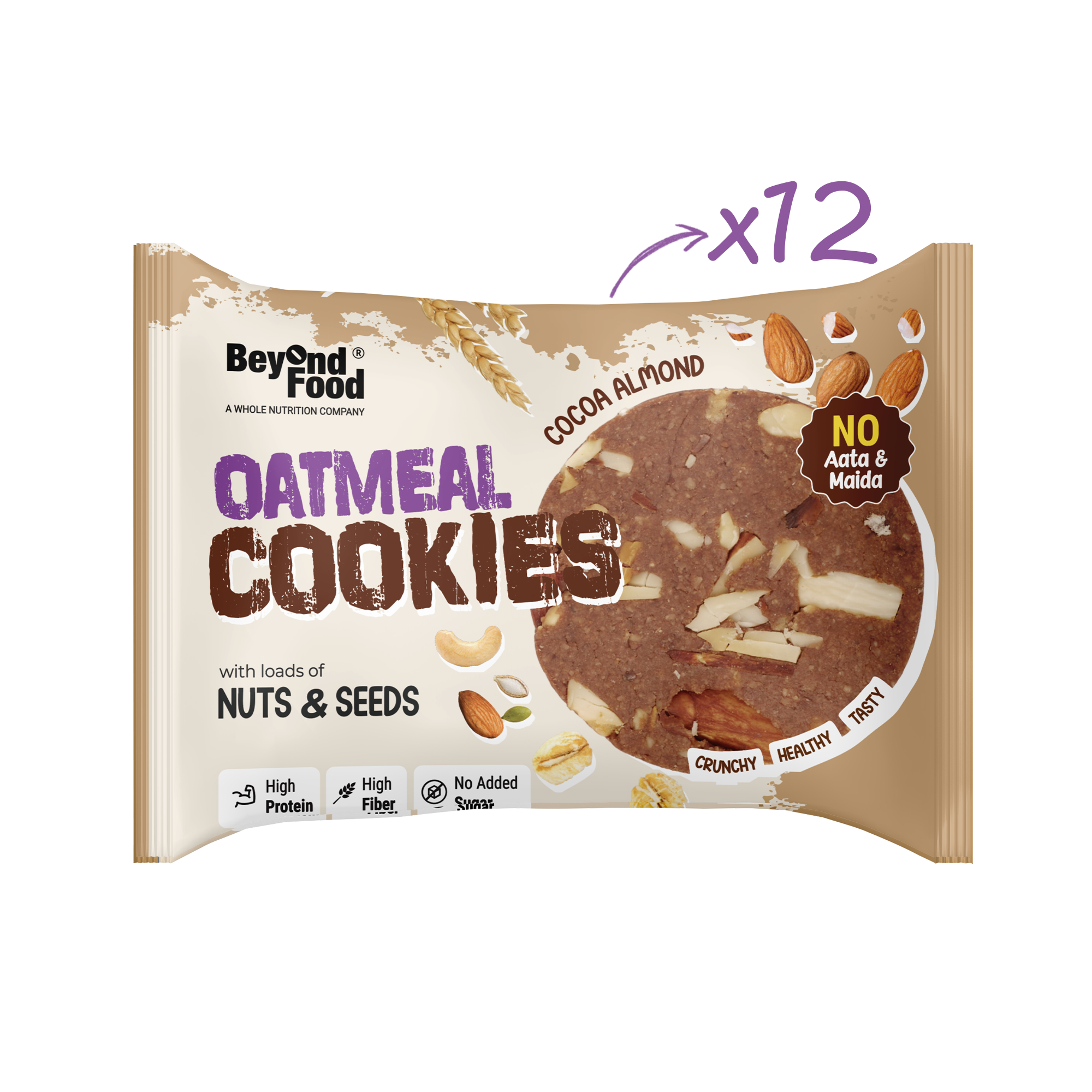 Oatmeal Cookies – Cocoa Almond (20g)