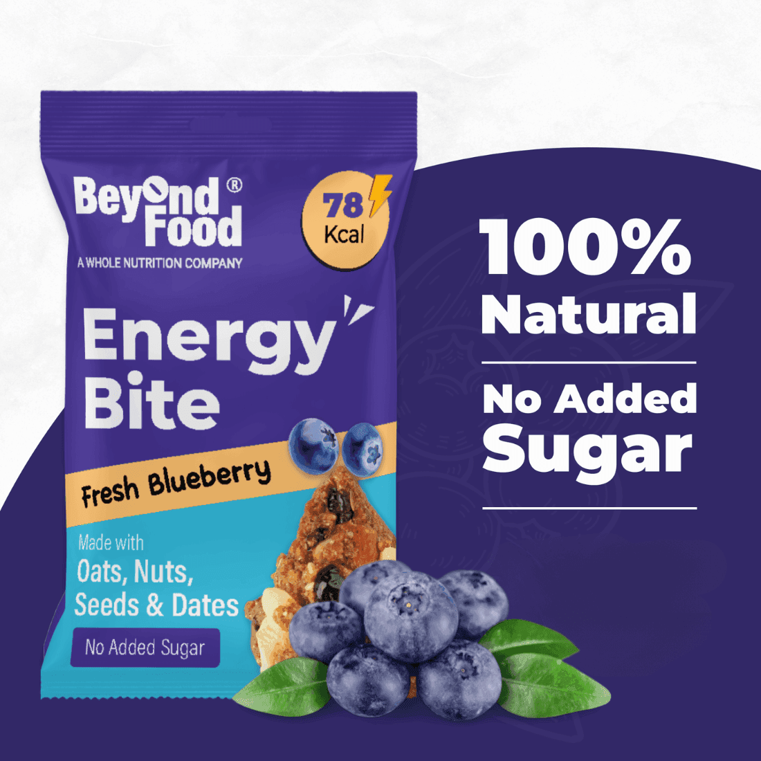 Energy Bites – Fresh Blueberry – Pack of 12