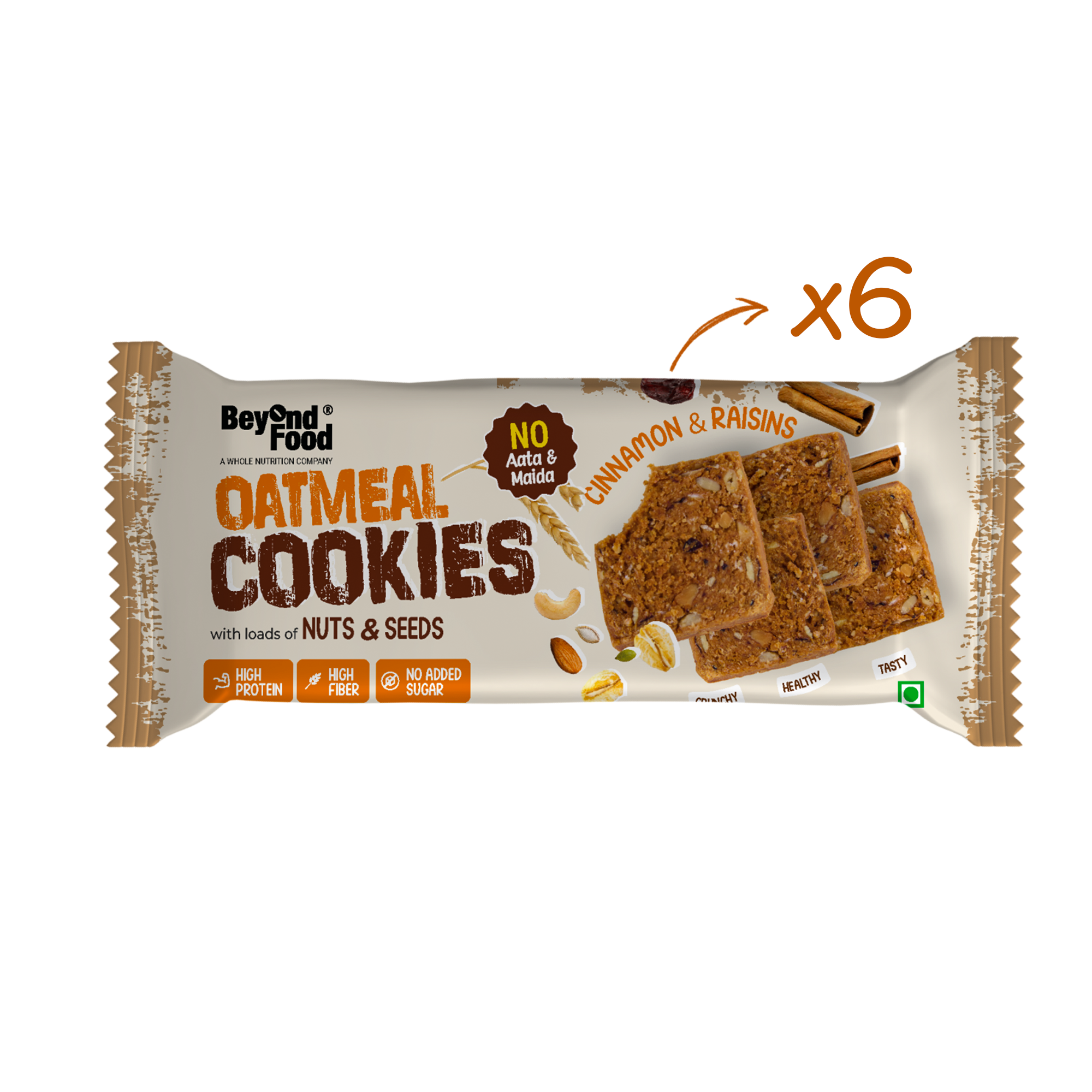 Oatmeal Cookies – Cinnamon & Raisins (40g)