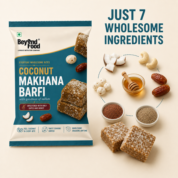 Coconut Makhana Barfi